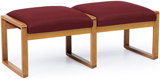 Lesro #2001B3, Contour Collection, 2 Seat Bench